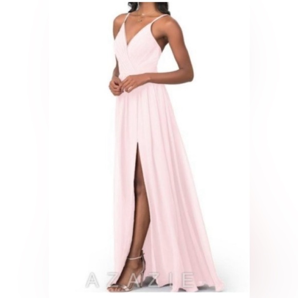 Azazie Gracie floor length bridesmaid dress - Picture 1 of 14